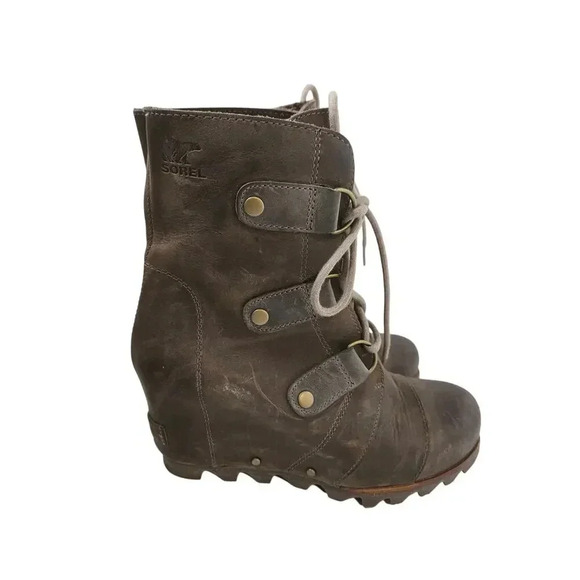 Sorel Women’s Joan of Arctic Wedge Boots Size 7 - Picture 5 of 9